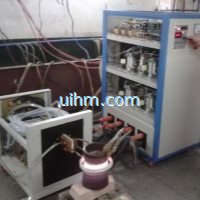 induction tempering steel pipe by 160kw induction heater